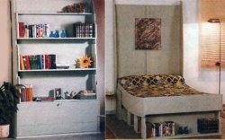 Кровать — книжный шкаф
