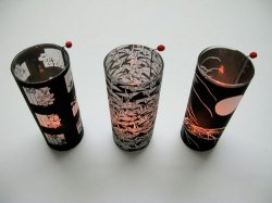 Подставка-светильник из стеклянного стакана