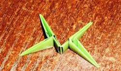 Как сделать из модулей змею оригами
