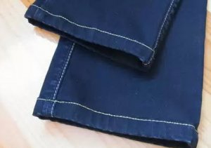 Как укоротить джинсы, сохранив потертый край