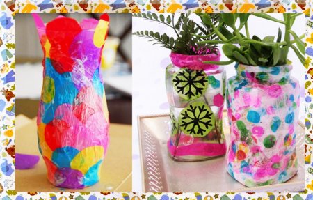 Декорируем помещение вазами-самоделками