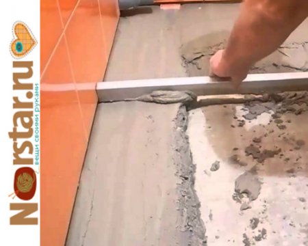 Стяжка пола в ванной комнате Стяжка пола в ванной комнате