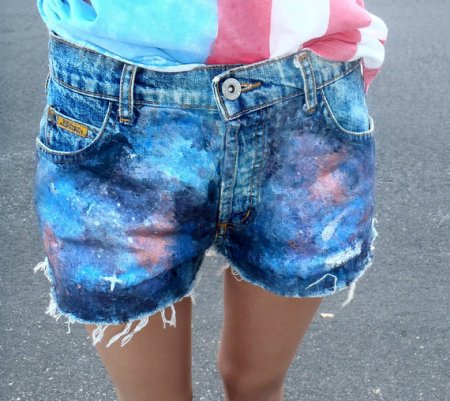 Как окрасить джинсы в космос?  