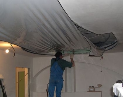 Современное оформление потолка с помощью натяжных полотен