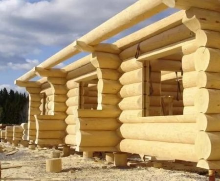 Как построить дом из оцилиндрованных бревен?