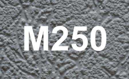 Что такое бетон м250?